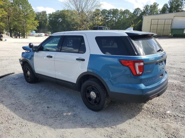 1FM5K8AR7HGD07501 - 2017 FORD EXPLORER POLICE INTERCEPTOR TWO TONE photo 2