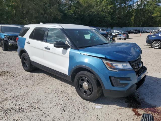 1FM5K8AR7HGD07501 - 2017 FORD EXPLORER POLICE INTERCEPTOR TWO TONE photo 4