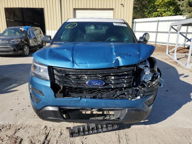 1FM5K8AR7HGD07501 - 2017 FORD EXPLORER POLICE INTERCEPTOR TWO TONE photo 5