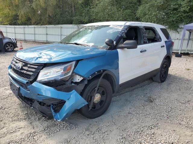 1FM5K8AR7JGA05289 - 2018 FORD EXPLORER POLICE INTERCEPTOR TWO TONE photo 1