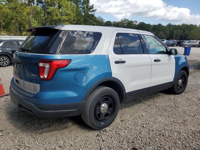 1FM5K8AR7JGA05289 - 2018 FORD EXPLORER POLICE INTERCEPTOR TWO TONE photo 3