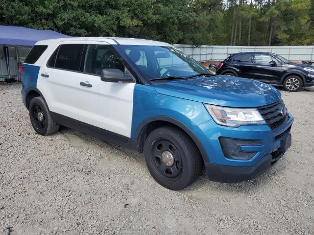 1FM5K8AR7JGA05289 - 2018 FORD EXPLORER POLICE INTERCEPTOR TWO TONE photo 4