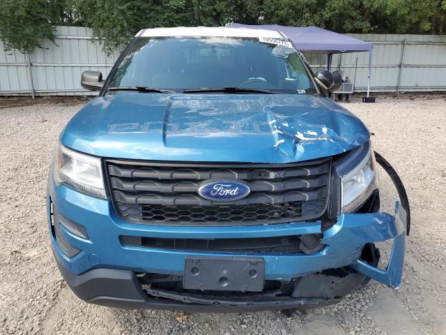 1FM5K8AR7JGA05289 - 2018 FORD EXPLORER POLICE INTERCEPTOR TWO TONE photo 5