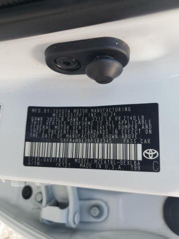 5YFB4MDE2RP182345 - 2024 TOYOTA COROLLA LE თეთრი ფოტო 12