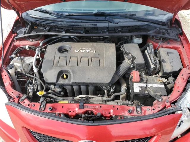 JTDBU4EE1AJ075147 - 2010 TOYOTA COROLLA BASE Կարմիր լուսանկար 11
