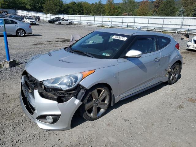 KMHTC6AE9DU136008 - 2013 HYUNDAI VELOSTER TURBO SILVER photo 1