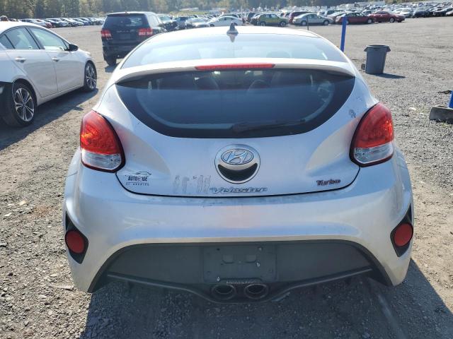 KMHTC6AE9DU136008 - 2013 HYUNDAI VELOSTER TURBO SILVER photo 6