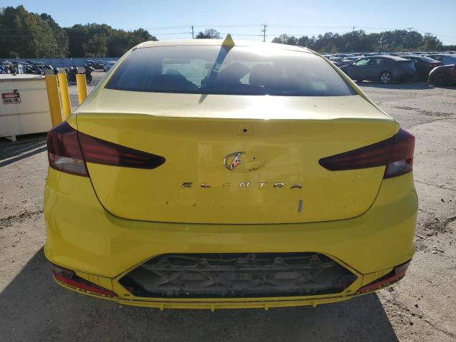 5NPD84LF8KH410116 - 2019 HYUNDAI ELANTRA SEL YELLOW photo 6