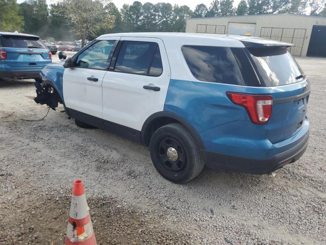 1FM5K8AR5HGC14640 - 2017 FORD EXPLORER POLICE INTERCEPTOR 双色 照片 2