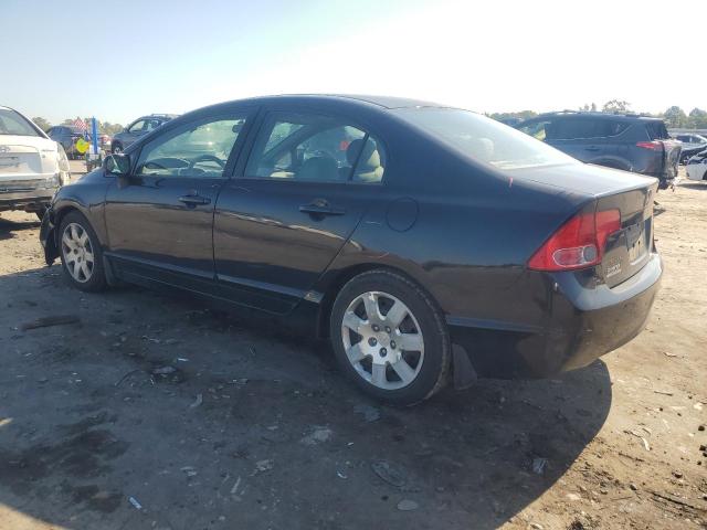 1HGFA15528L043395 - 2008 HONDA CIVIC LX BLACK photo 2