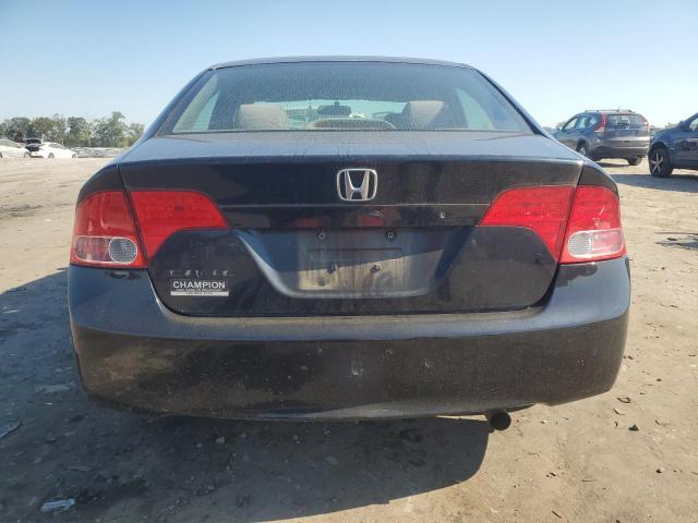 1HGFA15528L043395 - 2008 HONDA CIVIC LX BLACK photo 6