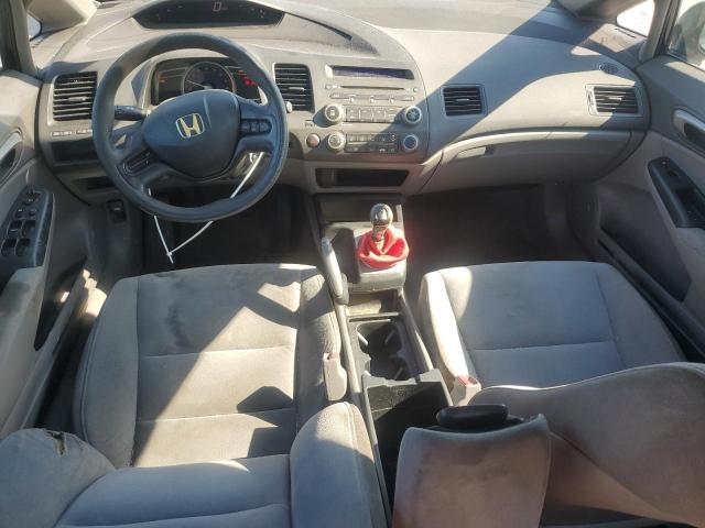 1HGFA15528L043395 - 2008 HONDA CIVIC LX BLACK photo 8