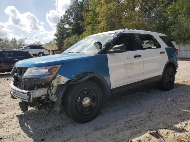 1FM5K8AR8KGA17078 - 2019 FORD EXPLORER POLICE INTERCEPTOR TWO TONE photo 1