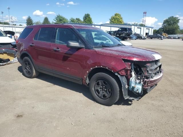 1FM5K8AR8HGB15942 - 2017 FORD EXPLORER POLICE INTERCEPTOR Burgund zdjęcie 4