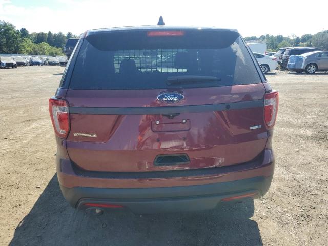 1FM5K8AR8HGB15942 - 2017 FORD EXPLORER POLICE INTERCEPTOR Burgund zdjęcie 6