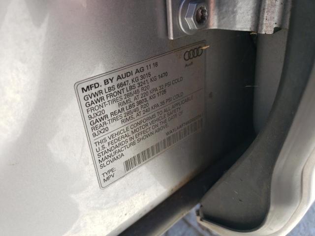 WA1LAAF74KD022741 - 2019 AUDI Q7 PREMIUM PLUS Արծաթագույն լուսանկար 14