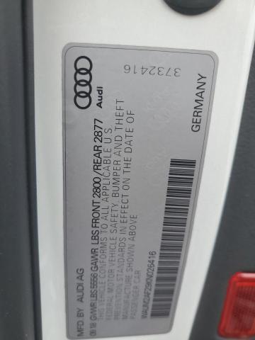 WAUM2AF29KN026416 - 2019 AUDI A6 PRESTIGE Білий фото 12