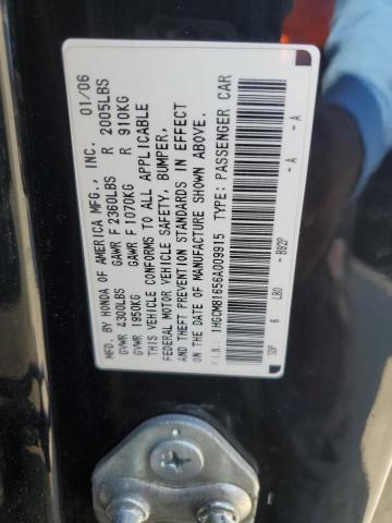 1HGCM81656A009915 - 2006 HONDA ACCORD EX BLACK photo 13