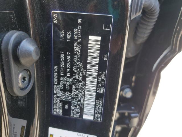 JTJDARDZ0M5030102 - 2021 LEXUS NX 300 BASE შავი ფოტო 13