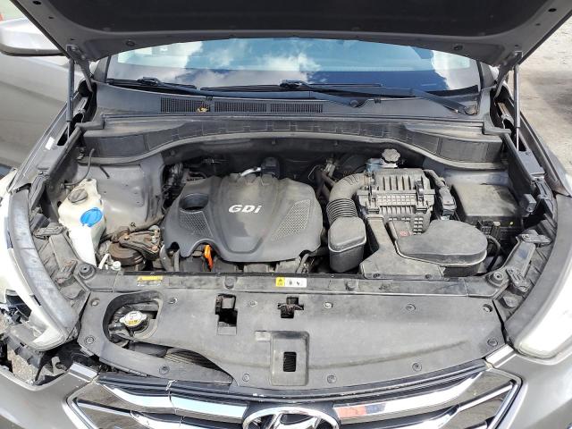 5XYZU3LB2DG005064 - 2013 HYUNDAI SANTA FE S GRAY photo 12