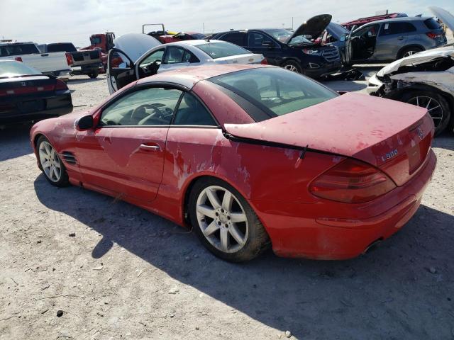 WDBSK75F33F020963 - 2003 MERCEDES-BENZ SL 500R RED photo 2