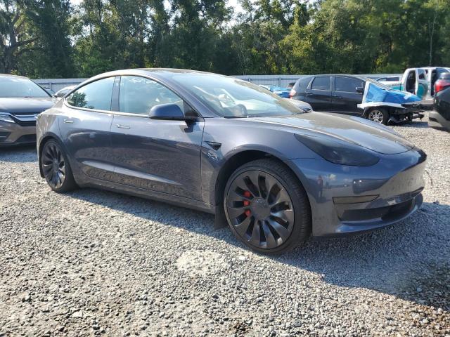 5YJ3E1EC7PF612098 - 2023 TESLA MODEL 3 Сұр фото 4