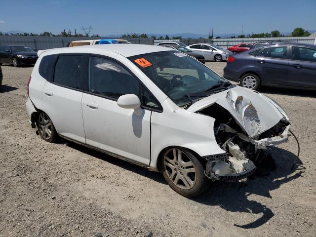 JHMGD37677S055587 - 2007 HONDA FIT S თეთრი ფოტო 4