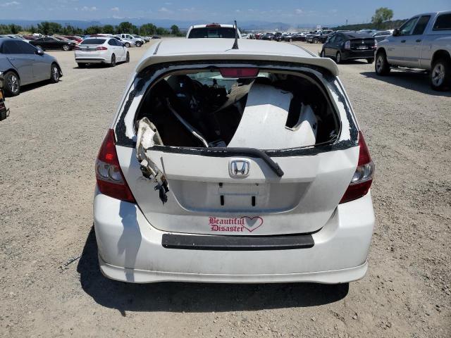 JHMGD37677S055587 - 2007 HONDA FIT S თეთრი ფოტო 6