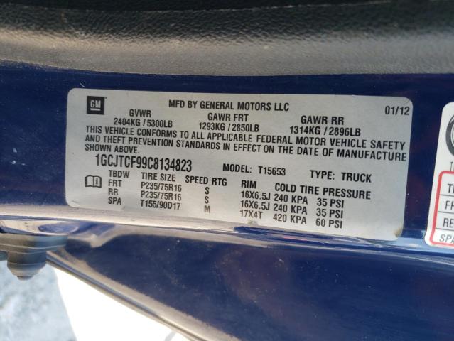 1GCJTCF99C8134823 - 2012 CHEVROLET COLORADO LT BLUE photo 12