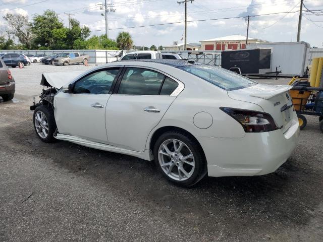1N4AA5AP2EC483142 - 2014 NISSAN MAXIMA S WHITE photo 2