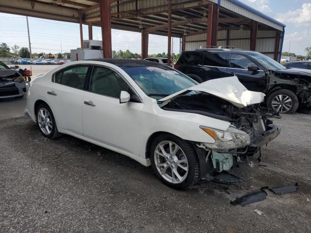 1N4AA5AP2EC483142 - 2014 NISSAN MAXIMA S WHITE photo 4