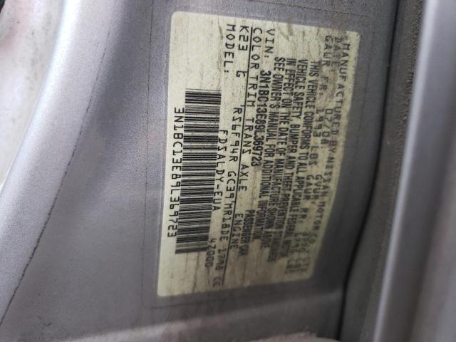 3N1BC13E89L369723 - 2009 NISSAN VERSA S SILVER photo 12