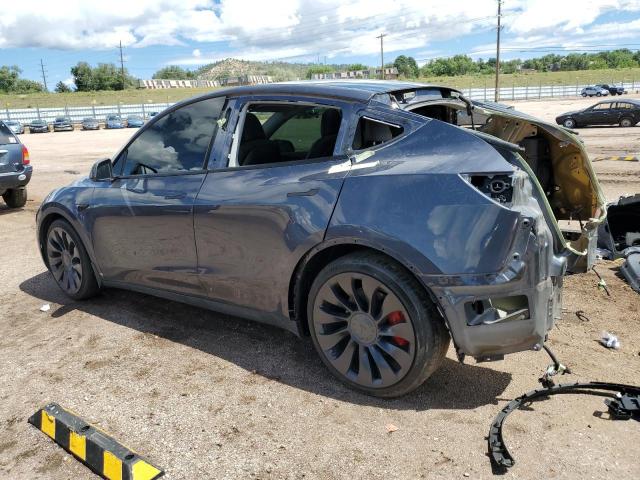 7SAYGDEF8NF378176 - 2022 TESLA MODEL Y GRAY photo 2