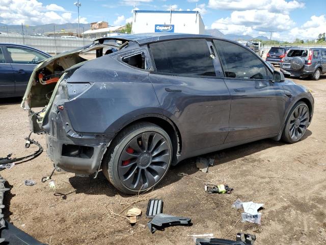 7SAYGDEF8NF378176 - 2022 TESLA MODEL Y GRAY photo 3