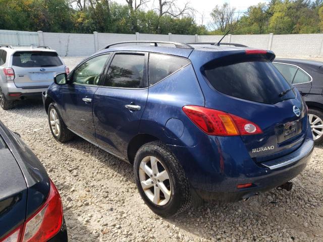 JN8AZ18W09W158037 - 2009 NISSAN MURANO S BLUE photo 2