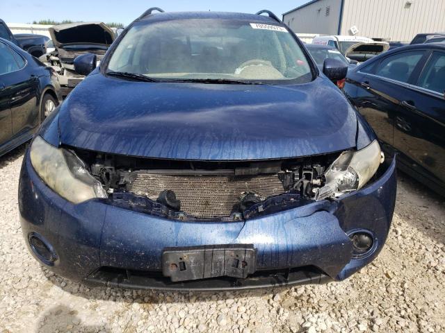 JN8AZ18W09W158037 - 2009 NISSAN MURANO S BLUE photo 5