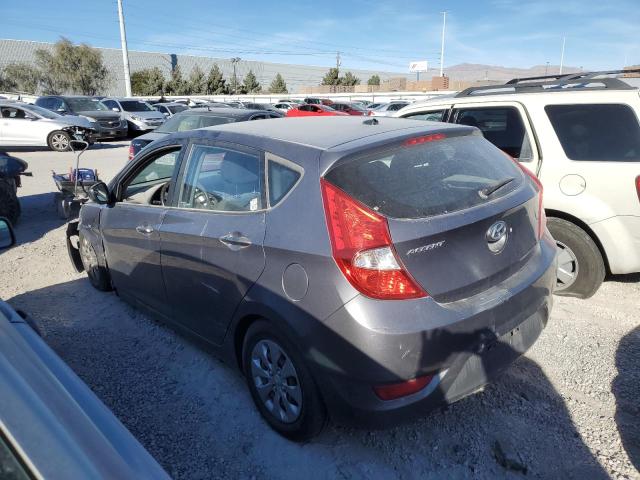 KMHCT5AE0FU219579 - 2015 HYUNDAI ACCENT GS GRAY photo 2