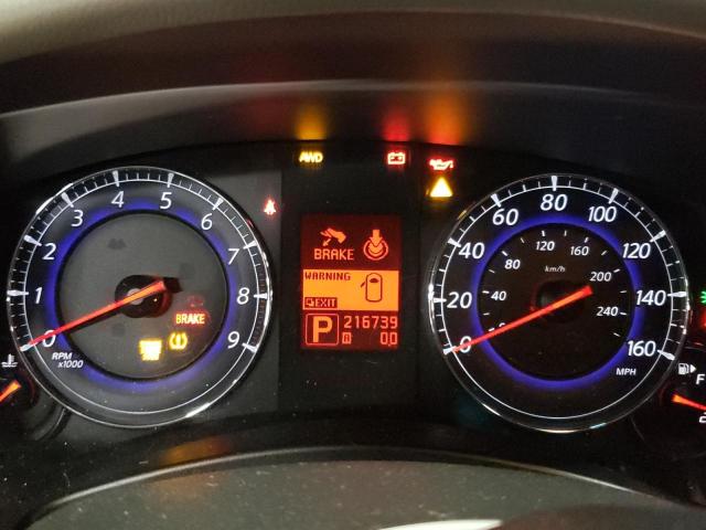 JNKAJ09FX8M359108 - 2008 INFINITI EX35 BASE შავი ფოტო 9