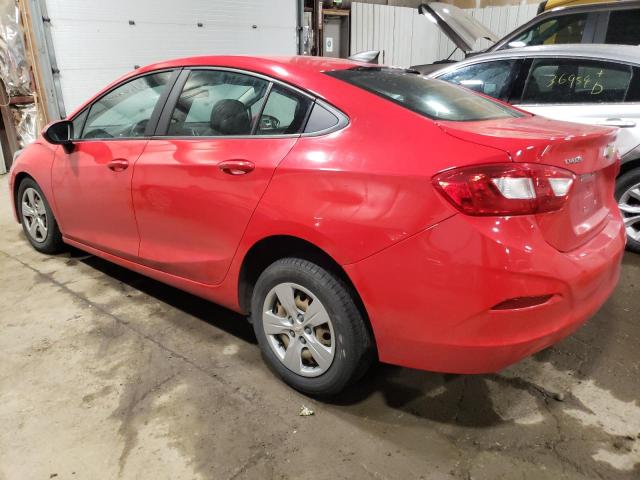 1G1BC5SMXH7159875 - 2017 CHEVROLET CRUZE LS RED photo 2