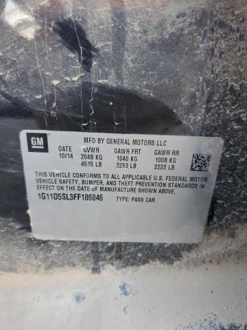 1G11D5SL3FF186046 - 2015 CHEVROLET MALIBU 2LT BLACK photo 23