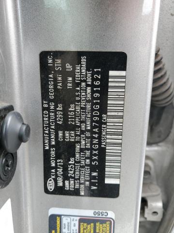 5XXGN4A79DG191621 - 2013 KIA OPTIMA EX SILVER photo 12