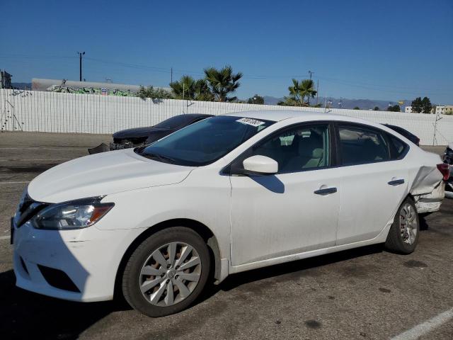 3N1AB7AP1HY333699 - 2017 NISSAN SENTRA S WHITE photo 1