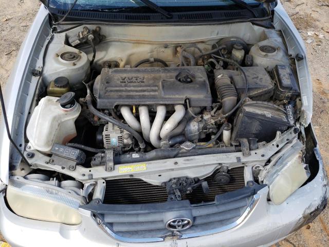1NXBR12E31Z486516 - 2001 TOYOTA COROLLA CE SILVER photo 11