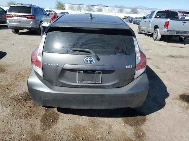 JTDKDTB39F1094291 - 2015 TOYOTA PRIUS C CHARCOAL photo 6