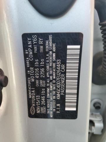 KMHGC4DD7EU264483 - 2014 HYUNDAI GENESIS 3.8L SILVER photo 12