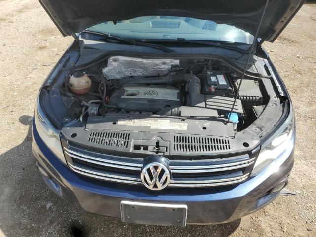 WVGBV7AX9CW603797 - 2012 VOLKSWAGEN TIGUAN S BLUE photo 11