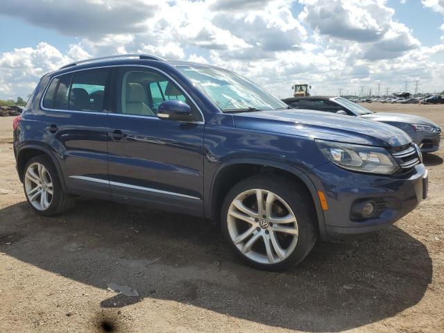 WVGBV7AX9CW603797 - 2012 VOLKSWAGEN TIGUAN S BLUE photo 4