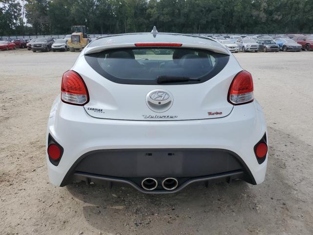 KMHTC6AE9HU310410 - 2017 HYUNDAI VELOSTER TURBO WHITE photo 6