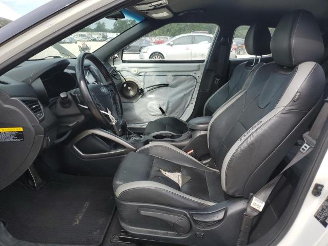 KMHTC6AE9HU310410 - 2017 HYUNDAI VELOSTER TURBO WHITE photo 7