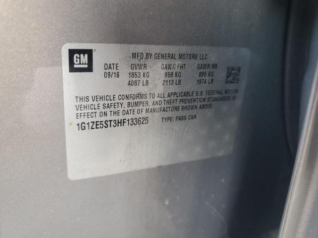 1G1ZE5ST3HF133625 - 2017 CHEVROLET MALIBU LT TAN photo 12